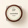 Laurierblad Gemalen — dopetiket van bovenaf
