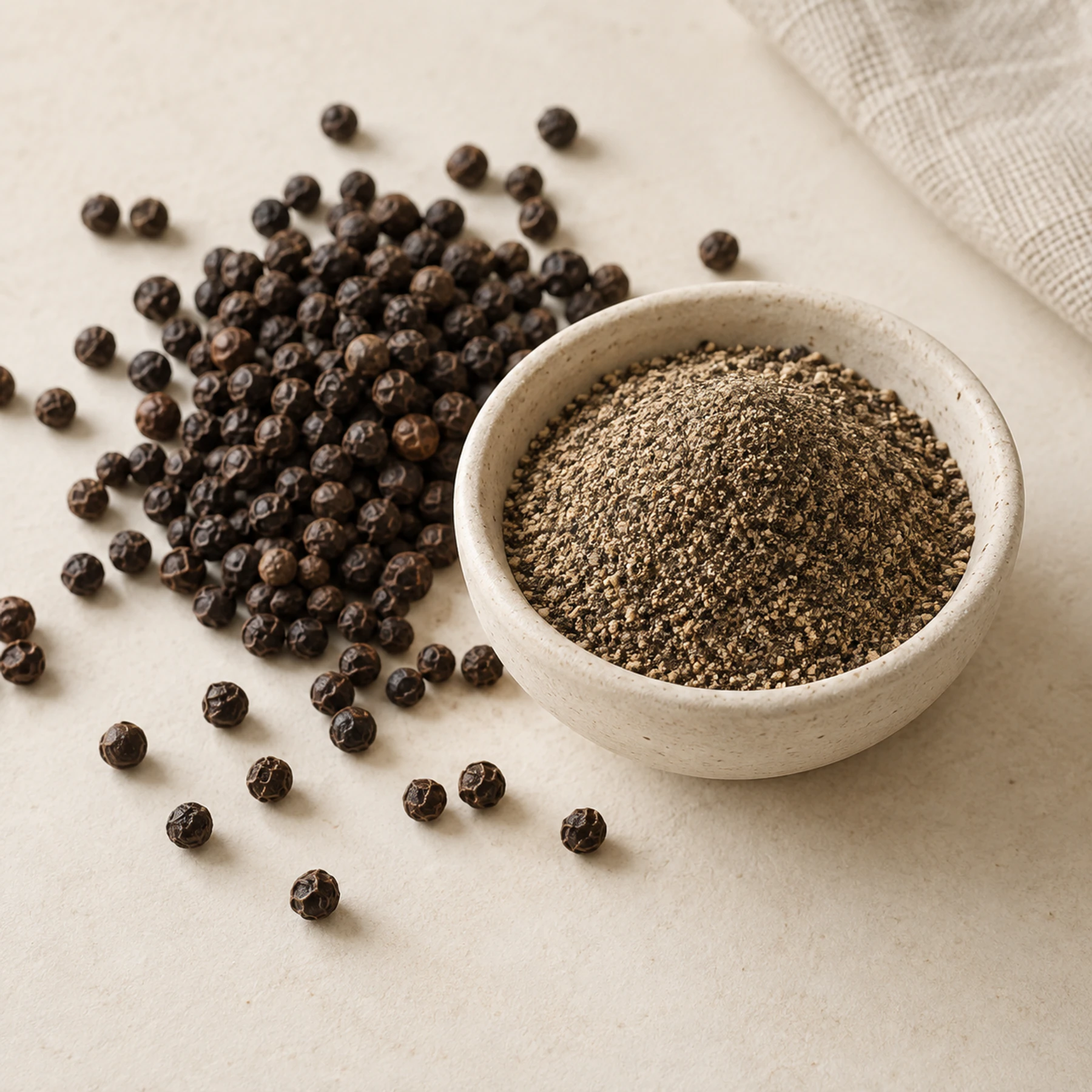 Zwarte Peper Gemalen — smaakingrediënten