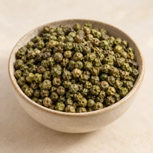 Groene Peperkorrels — product van dichtbij
