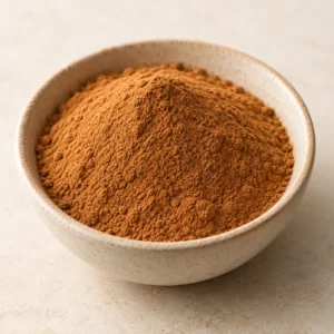 Kaneelpoeder Cassia — product van dichtbij