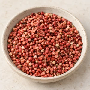 Roze Peperkorrels — product van dichtbij