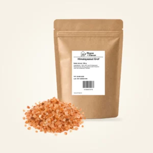 Himalayazout Grof — navulzak 500 g, met kruiden op de voorgrond