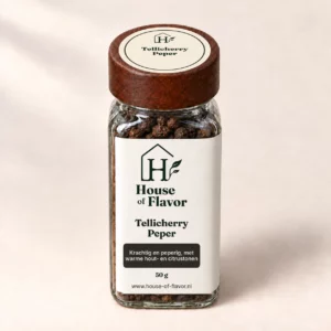 Tellicherry Peper — strooibus 50 g, met dopetiket