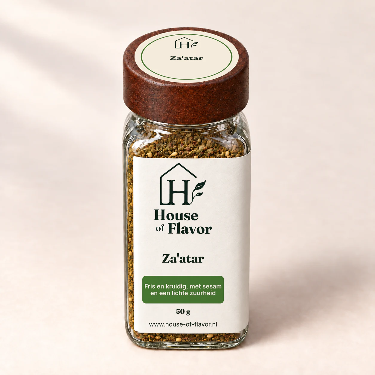 Za'atar — strooibus 50 g, met dopetiket